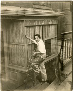 Charlotte Powell, malarka wiejska, ok. 1905-16 (zdjęcie żelatynowe) autorstwa Jessie Tarbox Beals