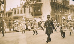 Nowy Orlean, Mardi Gras, ok. 1905 autorstwa Jessie Tarbox Beals