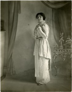 Orchidea moire, Maurice, ok. 1905-18 (fotografia żelatynowa srebrna) autorstwa Jessie Tarbox Beals