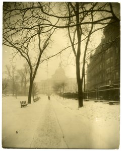 State House in Storm, Boston, USA, ok.1902-10 (zdjęcie żelatynowo-srebrowe) autorstwa Jessie Tarbox Beals