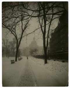 State House in Storm, Boston, USA, ok.1902-10 (zdjęcie żelatynowo-srebrowe) autorstwa Jessie Tarbox Beals
