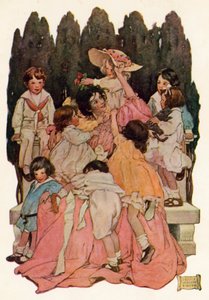 Do cioci (kolor lito) autorstwa Jessie Willcox Smith