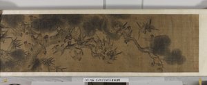 Sto ptaków (tusz i kolory na jedwabiu) autorstwa Jiang (after) Tingxi
