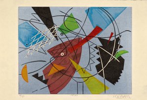 Off Grid, 2015 (drzeworyt) autorstwa Jim Monson
