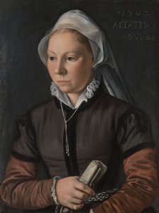 Portret młodej kobiety, 1562. autorstwa Joachim Beuckelaer