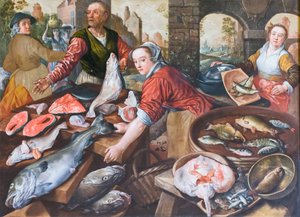 Rynek, Joachim Beuckelaer (olej na płótnie) autorstwa Joachim Beuckelaer