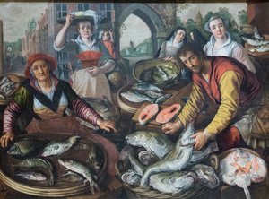 Cztery żywioły: woda autorstwa Joachim Beuckelaer or Bueckelaer