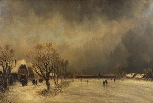 W uścisku zimy, ok. 1900 autorstwa Joachim Hierschl-Minerbi