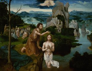 Chrzest Chrystusa autorstwa Joachim Patinir