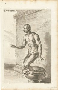 Seneka, grawerowane przez Richarda Collin autorstwa Joachim von (after) Sandrart
