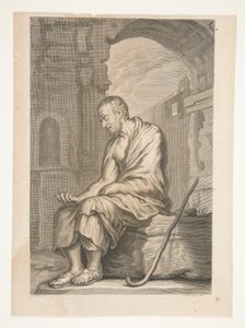 Belizariusz, z starożytnych rzeźb podziwianych autorstwa Joachim von Sandrart
