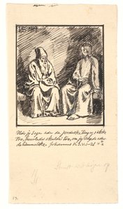 Chrystus i Nikodem autorstwa Joakim Frederik Skovgaard
