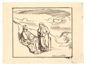 Chrystus i Samarytanka autorstwa Joakim Frederik Skovgaard