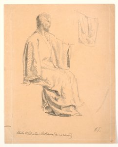 Studium Chrystusa siedzącego autorstwa Joakim Frederik Skovgaard