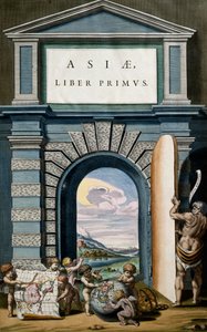 Asiae (Azja), Księga I, strona tytułowa tomu X, Atlas Maior, Joan Blaeu (1596-1673), miedzioryt, 57,5x39 cm, Amsterdam autorstwa Joan Blaeu