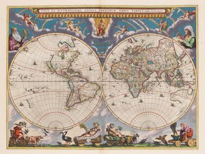Le grand atlas, ou cosmographie Blauiane, en laquelle est exactement descritte le terre, la mer, et le ciel, vol.I autorstwa Joan Blaeu