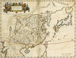 Mapa Chin, z „Atlas Maior Sive Cosmographia Blaviana”, 1662 autorstwa Joan Blaeu