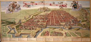 Mapa Turynu autorstwa Joana Blaeu, z Theatrum Savoy