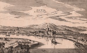 د اوستیا ښار او بندر لید لید، لازیو، ایټالیا، د مسو نقاشي، ca 278x173 cmpoli autorstwa Joan Blaeu