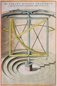 Quadrans Magnus Chalibeus strona z Atlas Major, 1662 autorstwa Joan Blaeu