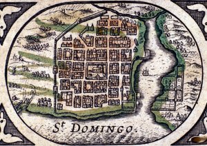 Santo Domingo - w Atlasie autorstwa WJ Blaeu autorstwa Joan Blaeu