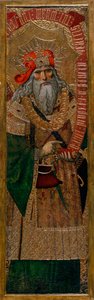 David - Obraz Joana Gasco (aktywny 1500-1529) 1500 - Tempera na panelu - 210,8x60 - Narodowe Muzeum Sztuki Katalonii, Barcelona