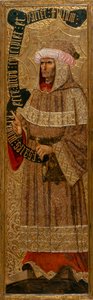 Isaie - Izajasz - Obraz Joana Gasco (aktywny 1500-1529) 1500 - Tempera na panelu - 226,9x64,7 - Narodowe Muzeum Sztuki Katalonii, Barcelona