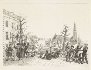 Ruiny w Lejdzie po katastrofie prochowej, 1807