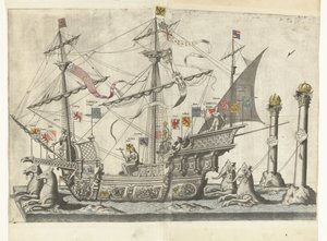 Het statek Victoria, nr. 5 Begrafenisoptocht van keizer Karel V, 1558 (tytuł serii) Wspaniała i wystawna pompa pogrzebowa, wykonana na pogrzebie i pogrzebie bardzo wielkiego i bardzo zwycięskiego cesarza Karola Piątego, obchodzona w Brukseli