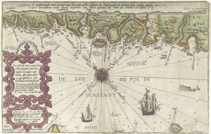Mapa części wybrzeża Norwegii i Szwecji