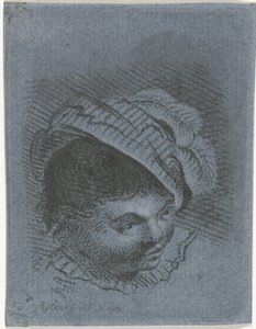 Głowa chłopca z czapką
