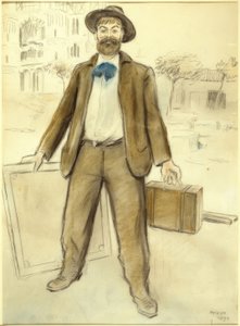 Portret Joaquima Miry i Sagrada Familia autorstwa Joaquim Mir i Trinxet