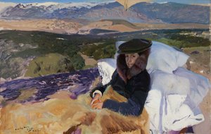 Rekonwalescent Maria w El Pardo, 1906. autorstwa Joaquin Sorolla y Bastida