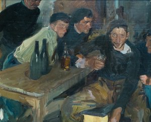 The drunkard, Zarauz autorstwa Joaquin Sorolla y Bastida