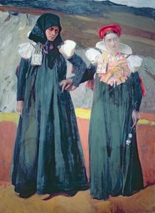 Tradycyjny strój z Doliny Anso autorstwa Joaquin Sorolla y Bastida