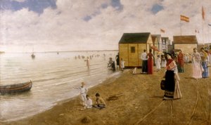 Plaża Sanlucar de Barrameda Obraz Joaquina Turina Sand (1847-1903) Ze zbiorów prywatnych. autorstwa Joaquin Turina Arenal