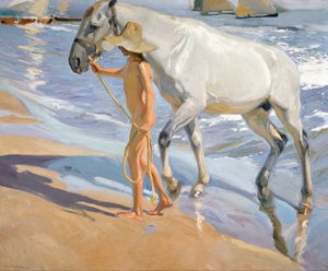 Mycie konia, 1909