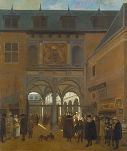 Giełda w Amsterdamie, ok. 1675-80 (olej na płótnie)