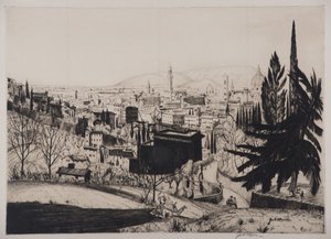 Florencja, 1924 (sucha igła)