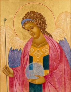 Archanioł Michał, 2003 (tempera jajowa i 24-karatowe złoto na drewnie)