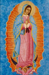 Guadalupe, 2005 (tempera jajowa i 24-karatowe złoto na drewnie)