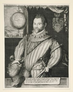 Sir Francis Drake autorstwa Jodocus Hondius
