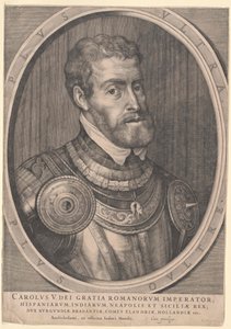Święty Cesarz Rzymski Karol V (druk) autorstwa Jodocus The Younger Hondius