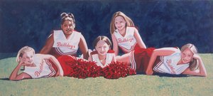 Gimnazjalne cheerleaderki na trawie, 2003
