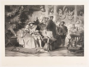 Henryk VIII i Anna Boleyn autorstwa Joel Ballin