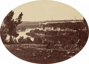 Fort Snelling, ok. 1930 r. 1865. autorstwa Joel E Whitney