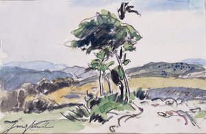 Bez tytułu (akwarela i węgiel na papierze) autorstwa Johan Barthold Jongkind