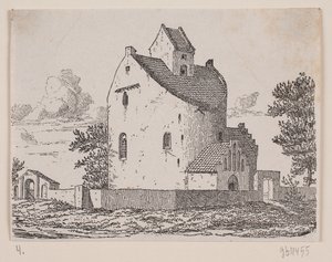 Kościół Bjernede autorstwa Johan Aagaard