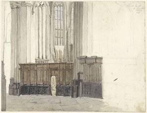 Drapenierskapel w Nieuwe Kerk w Amsterdamie autorstwa Johan Adolph Rust