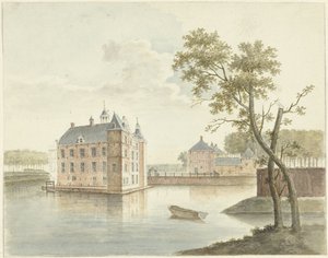 Widok na nieznany zamek autorstwa Johan Antonie Kaldenbach